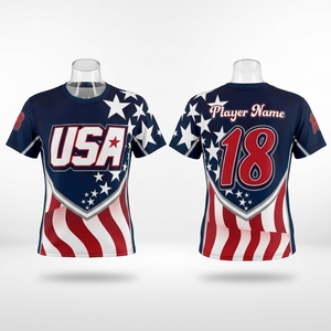 Uniforme de softball personnalisé pour l'équipe des États-Unis, conception de maillot de softball personnalisé - Product Image 4