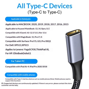 USB <span class=keywords><strong>C</strong></span> EXTENSION CABL, USB <span class=keywords><strong>C</strong></span> Extender CORD ตัวผู้ไปยังตัวเมีย3.1 USB - Product Image 5