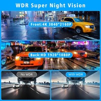 Layar Carplay 11.8 Inci, Kamera Dasbor, Wireless Android Auto, 4K 1080P, Kamera Ganda, WiFi, Bluetooth, DVR Mobil, Monitor Tampilan Belakang