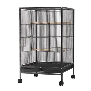 Cage à oiseaux en fil métallique de haute qualité, grande Cage à oiseaux, accessoires pour perroquets et oiseaux de reproduction