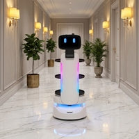 Robot de livraison de nourriture commercial Segway-Ninebot, navigation laser SLAM, évitement d'obstacles, charge de 30 kg, 1 plateau, intelligent