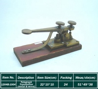 Modèle de caisse enregistreuse en métal Vintage personnalisé, machine à écrire télégraphique, émetteur rétro pour la décoration de Pub à domicile