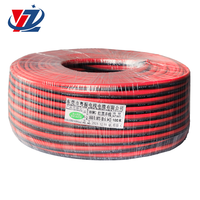 Fil de cuivre étamé torsadé parallèle 8 AWG à 2 conducteurs rouge et noir, résistant à la chaleur 200°C, en caoutchouc silicone 600V