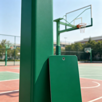 Revêtement en poudre époxy vert YinCai, finition brillante, anti-rouille, résistant aux intempéries, pour supports de basket-ball
