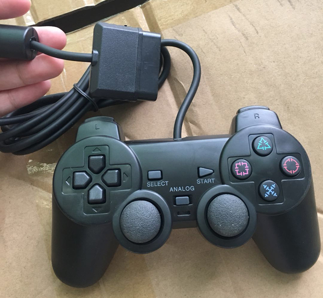 For Play Station 2 Wired Connection Gamepad Double Vibration Game Controller Joypad Gamepad for P2 Game Console Joystick