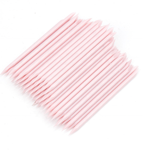 100 unids/bolsa <span class=keywords><strong>Rosa</strong></span> herramientas de <span class=keywords><strong>manicura</strong></span> y pedicura de doble extremo empujador de cutículas removedor de plástico palos de uñas - Product Image 6