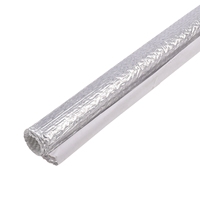 Manchon en fibre de verre réfléchissant la chaleur en aluminium argenté Thermo Shield, résistant aux hautes températures 550F et à l'abrasion, modèle LS-AFS pour câbles