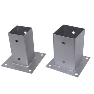 Support de poteau Pergola Post <span class=keywords><strong>Base</strong></span> Boulonné Ancre Pole Ancre Plaque d'Ancrage pour Revêtement Clôture de Jardin en Plastique - Product Image 2