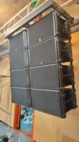 Système audio-vidéo et d'éclairage professionnel Veeter 1800W, Line Array trois voies K2 8 Ohm en contreplaqué, grande taille, pour lieux extérieurs et scènes
