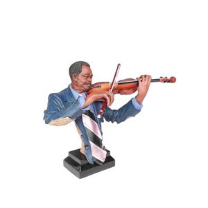 Escultura Musical de Trompeta de Banda de Jazz Grande, Figuras de Resina de Cantante de Acordeón, Estatua de Músicos de Violonchelo, Guitarra y Bajo - Product Image 4