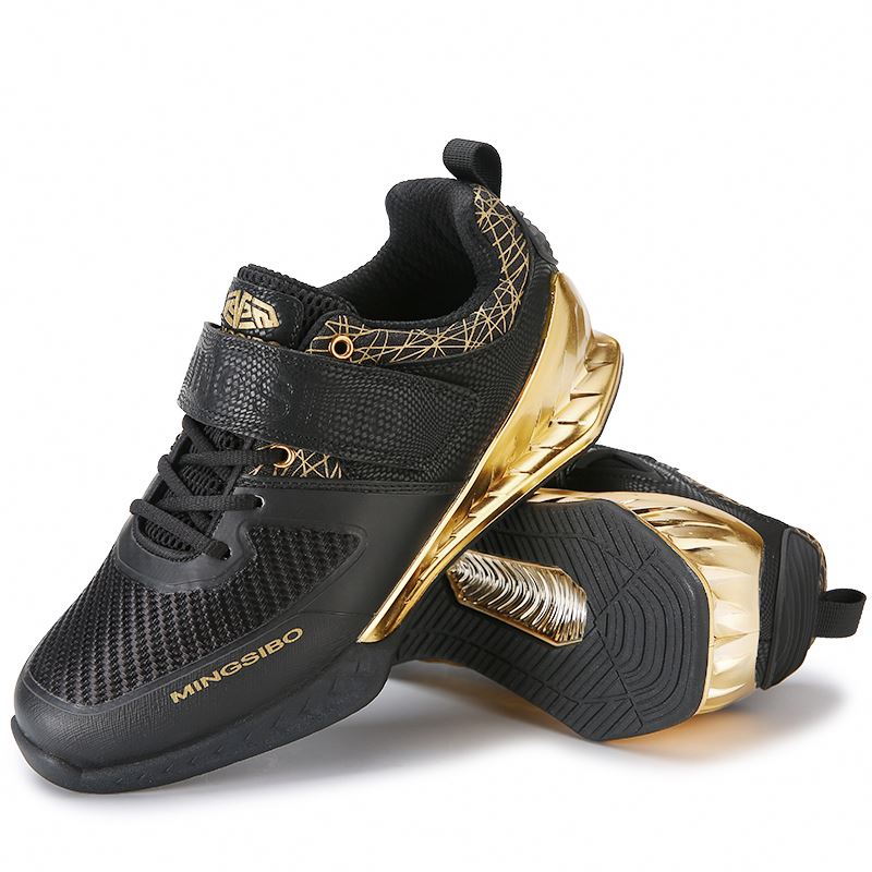 Men Breathable Sports Shoes Lightweight Weightlifting Shoes Professional Breathable Weightlifting Sneakers