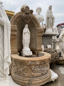 <span class=keywords><strong>Fontaine</strong></span> d'eau religieuse en marbre avec statue de la Vierge <span class=keywords><strong>Marie</strong></span>, sculpture béniée, décoration de jardin extérieur, <span class=keywords><strong>fontaine</strong></span> d'eau en pierre pour extérieur - Product Image 4