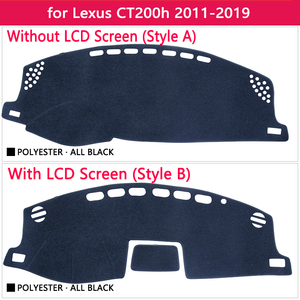 Tapis antidérapant pour <span class=keywords><strong>Lexus</strong></span> CT200h 2011 ~ 2019, <span class=keywords><strong>CT</strong></span> 200 <span class=keywords><strong>200h</strong></span> <span class=keywords><strong>F</strong></span> Sport, couverture de tableau de bord, pare-soleil, accessoires 2013 2014 - Product Image 2