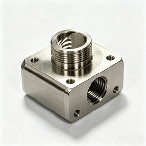 บล็อกแมนิโฟลด์ไฮดรอลิกสแตนเลสสตีลกลึงด้วยเครื่อง CNC พร้อมข้อต่อท่อเกลียวแบบกำหนดเอง ผลิตด้วยวิธี EDM ตามแบบที่คุณกำหนด - Product Image 3