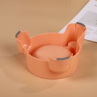 Distributeur d'eau automatique intelligent à trois pieds pour animaux de compagnie avec échelle et support surélevé 25,5x20x13cm antidérapant pour chats et chiens