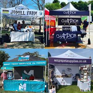 Tente de camping étanche 3x3 10 * 10ft Décorations de fête d'anniversaire Tentes de fête à baldaquin - Product Image 3