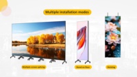 Pantalla LED Inteligente Serie G-T4 para Interiores, 750x2000mm, Pantalla Vertical Móvil de Alta Gama, P1.25/1.56/1.9/2.5/2.6/2.9/3.9mm, IPX3