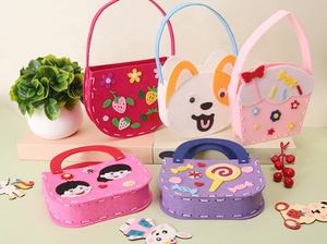 <span class=keywords><strong>Kit</strong></span> de Sac à Main DIY Éducatif pour Enfants – Formes Géométriques en Tissu Non-Tissé – Bricolage Unisexe pour Enfants - Product Image 3