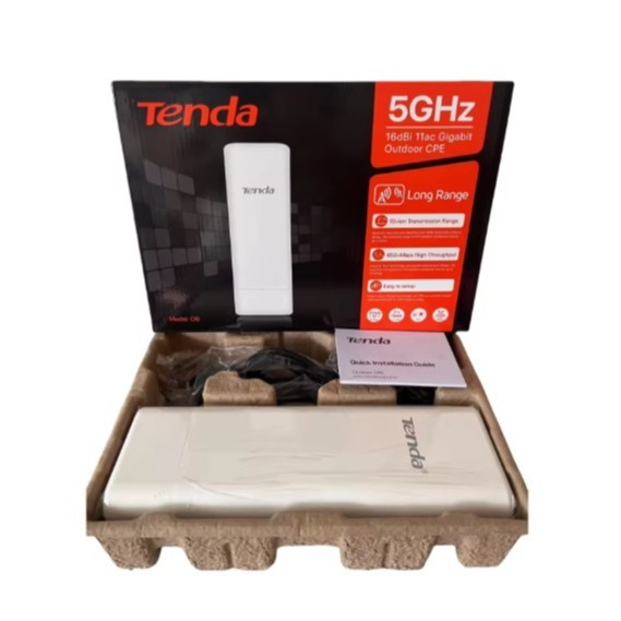TENDA O6 10KM 5 O6 5GHz 433Mbps  Outdoor Point to Point CPE  Wireless WiFi  AP Access Point Bridge
