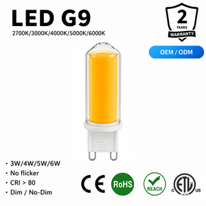 หลอดไฟ LED COB G9 4.2W 440-460LM AC 120V/230V ปรับความสว่างได้ 360 องศา  วัสดุแก้ว ได้รับมาตรฐาน ETL CE RoHS อายุการใช้งาน 15000 ชั่วโมง รับประกัน 2 ปี เหมาะสำหรับโคมไฟระย้า - Product Image 2