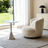 Fauteuil lounge minimaliste moderne, canapé une place amélioré, mobilier individuel pour salons et balcons
