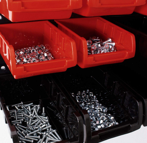 45 pezzi di muro scaffalature impilabili scatole comprese strumento holder Fissato Al Muro Pegboard Strumento di Scatole di Plastica di Stoccaggio Per Le Viti - Product Image 3