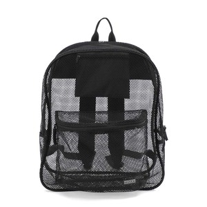 Sac à dos en maille semi-transparent robuste rembourré avec fermeture à glissière pour étudiants - Product Image 1