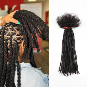 ANNA Extensions de Micro Locs Effet Naturel Cheveux Humains, Extensions Sister Locs Cheveux Naturels pour Tresses et Twists - Product Image 3