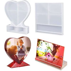 Wholesale Sl Custom Eco-Friendly Disposable Silicone DIY Resin Art Casting Molds Heart Epoxy Mold Cake Making <b>Candle</b> Opp Bag - Product Image 2