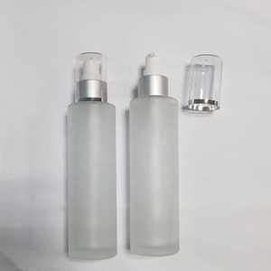 Vendita calda <span class=keywords><strong>150</strong></span> <span class=keywords><strong>ml</strong></span> smerigliato bottiglia di vetro cosmetica pompa bottiglia di lozione per la cura della pelle - Product Image 2
