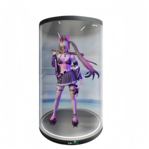 3D โฮโลแกรม21.5นิ้ว Android OS Ai Human ตู้โฮโลแกรมหน้าจอใสท่อโฮโลแกรมแบบโต้ตอบ - Product Image 1