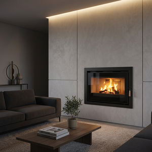 Poêle à bois encastrable R1803A de style européen, <span class=keywords><strong>insert</strong></span> de cheminée moderne en acier pour intérieur – Vente chaude - Product Image 1