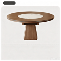 Table et chaises multi-usages extensibles en bois massif de style français, adaptées aux hôtels, restaurants et maisons
