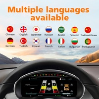 Dasbor Digital 12,3 inci untuk Volkswagen CC Magotan Passat B7 2011-2016, Spedometer, Kokpit Virtual, CarPlay, Android Auto