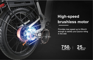 Bicicleta de Montaña Eléctrica SAMEBIKE 2026 Nueva con Llantas Gruesas 4.0, Acero de Alto Carbono, 8 Velocidades, Disponible para Dropshipping - Product Image 2