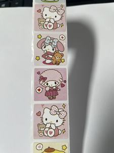 Custom Waterproof PVC Adhesive Stickers Round Shape Cartoon Design for Gift & Craft - Product Image 2