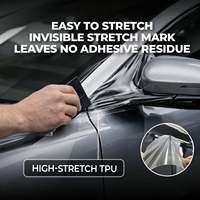 Film PPF auto-cicatrisant super hydrophobe 1,52*15M, logo OEM personnalisé, protection UV, anti-oxydation, transparent cristallin, TPU pour carrosserie automobile