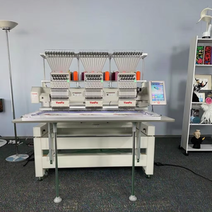 Máquina de bordar industrial, computarizada, multiaguja, <span class=keywords><strong>3</strong></span> cabezales, estilo Brother/YUNFU, para la industria textil y de prendas de vestir - Product Image 2