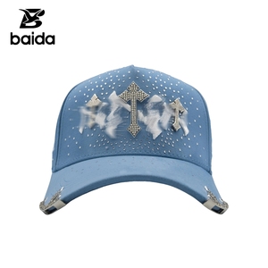 New Hotselling Xcaps G5 5-Panel Dobby Sporty Unisex Street Style Baseball Hat with Religious Cross Design Cap - Product Image 4