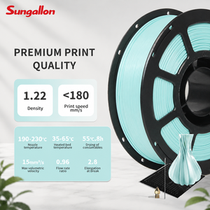 Filament d'imprimante 3D Sungallon aux couleurs sophistiquées, vente directe d'usine, <span class=keywords><strong>PLA</strong></span>+ texture soie, haute résistance, diamètre 1,75 mm - Product Image 4
