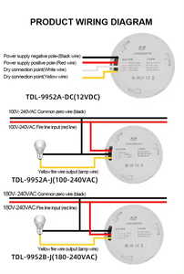Interruptor de Techo con Sensor de Movimiento Inteligente para Hotel, AC 100-240V, Contacto Seco, Interruptor de Inducción Infrarroja - Product Image 5