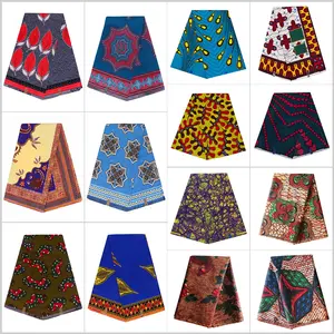 100% Cotton Wax Print Fabric African Printed Wax Fabrics Hollandais For Clothing For Garment