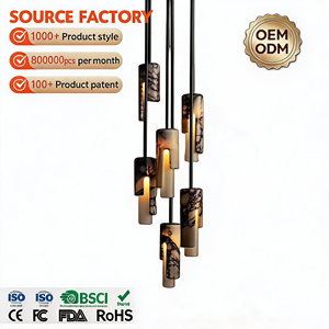 <span class=keywords><strong>Borghese</strong></span> Natürliche Marmor-Pendelleuchte Italienische Nachttischlampe Nordisch-Minimalistische Wohnzimmer- & Esszimmer-Dekorative Hängelampe - Product Image 1