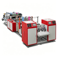 Machine de scellage étoilé haute vitesse pour sacs poubelles en plastique HDPE biodégradable à 2 lignes HSLJ-400x2G
