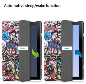 ใหม่เคสป้องกันอัจฉริยะพับไ<span class=keywords><strong>ด</strong></span>้สามทบมีขาตั้งเคสกันกระแทก<span class=keywords><strong>ด</strong></span>้านหลังพร้อมฟังก์ชั่นปลุกอัตโนมัติสำหรับ DoCoMo dtab D-51c 10.1นิ้ว - Product Image 6