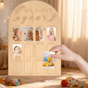 Cadre <span class=keywords><strong>photo</strong></span> en bois pliable fait main pour les événements mémorables de <span class=keywords><strong>mon</strong></span> premier anniversaire, idéal pour la décoration de fête (vente en gros) - Product Image 5