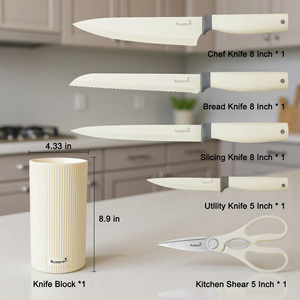 Set di Coltelli da Cucina Kuisine di Alta Qualità a Prezzo di Fabbrica, Ultra Affilati in Acciaio Inossidabile per Casa e Ristorante - Product Image 5