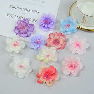 Artesanía Dongchen, Flor de Rosa de Cinco Puntas de 6 cm, Flor de Seda, Accesorios para Actuaciones en Escenario, para el Día del Niño, Baile - Product Image 1