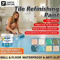 Kit de peinture de rénovation pour carrelage de baignoire, lavabo, comptoir, DIY, salle de bain, cuisine, porcelaine, fibre de verre, semi-brillant