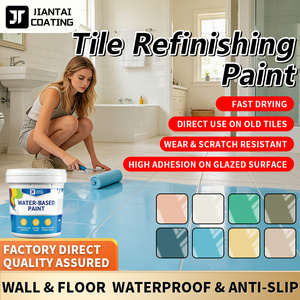 Revêtement de rénovation pour carrelage, peinture pour carrelage mural et de sol, recoloration directe des anciens carreaux, sans démolition, antidérapant, pour utilisation dans la salle de bain - Product Image 2